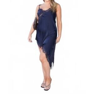 NEW SUNDAYUP emmott asymmetrical lace top in navy